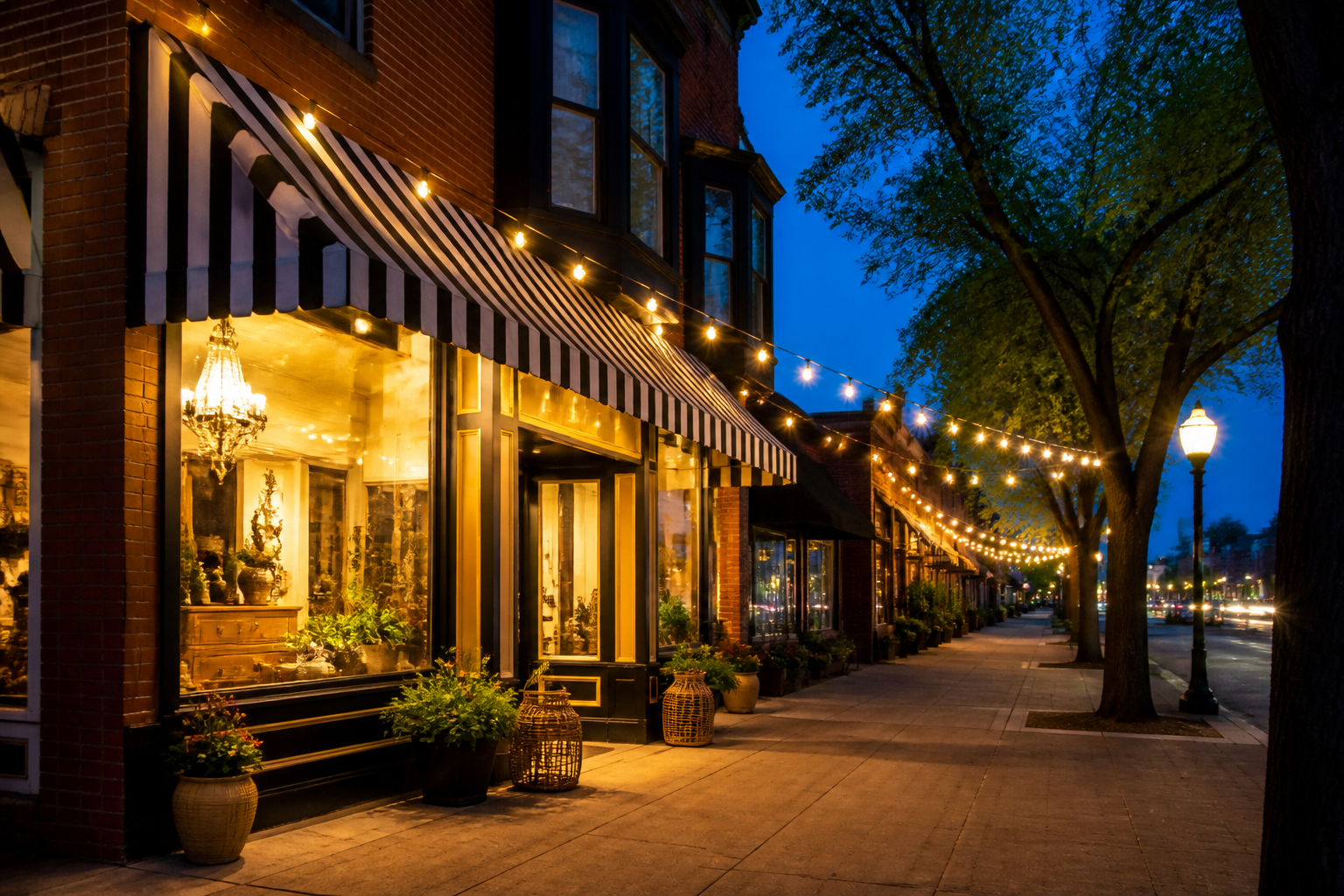 Saskatoon small business storefront at dusk free website review CTA
